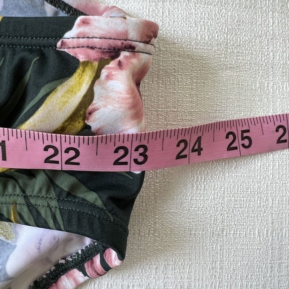 Kona Sol Swimsuit Womens Size L Green Floral One Piece Flounce Ruffle NWT - Picture 6 of 7